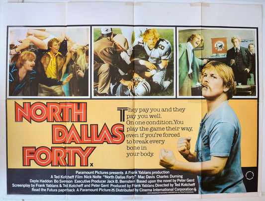 North Dallas Forty Original British Quad Poster - Movie Poster