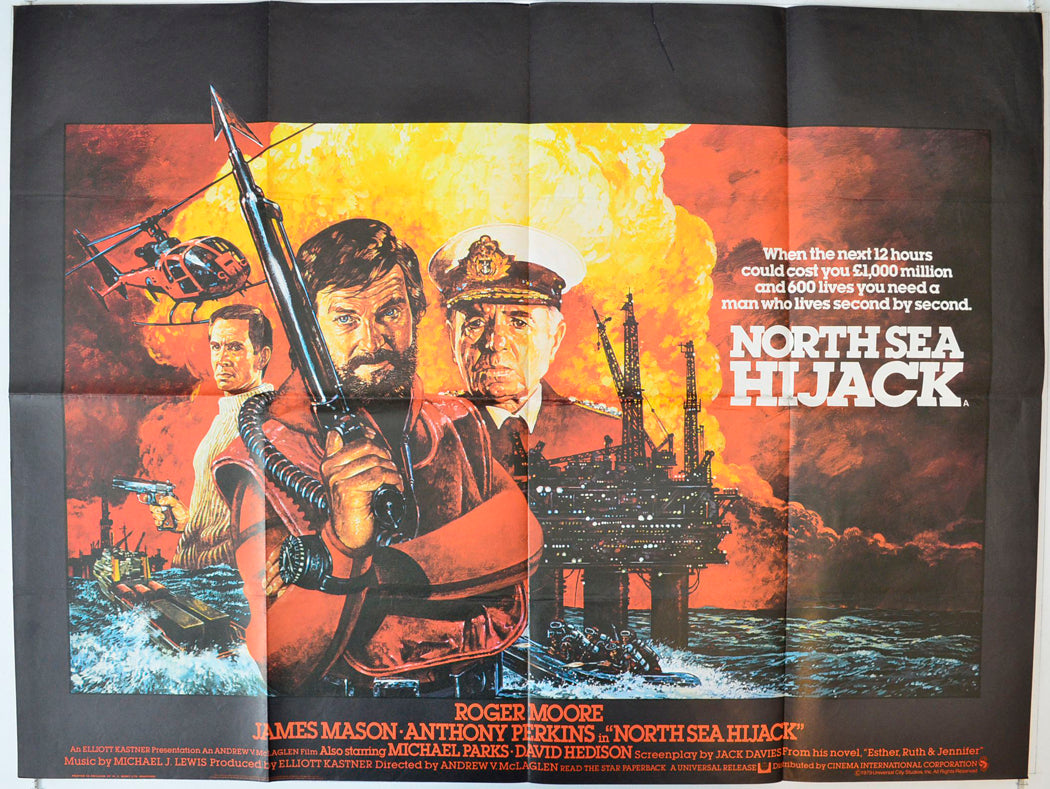 North Sea Hijack Original British Quad Poster - Movie Poster