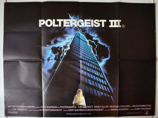 Poltergeist III Original British Quad Poster - Movie Poster