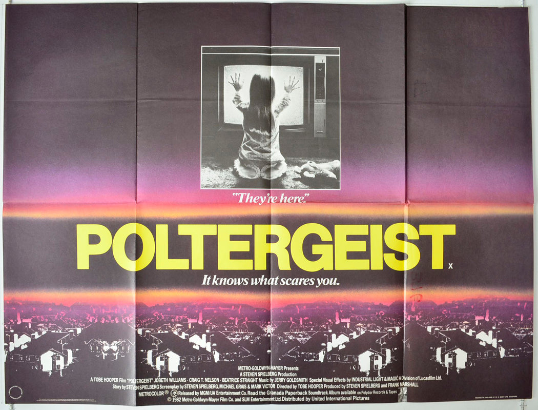 Poltergeist Original British Quad Poster - Movie Poster