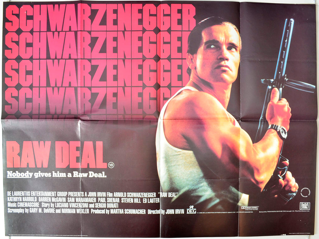 Raw Deal Original British Quad Poster - Movie Poster