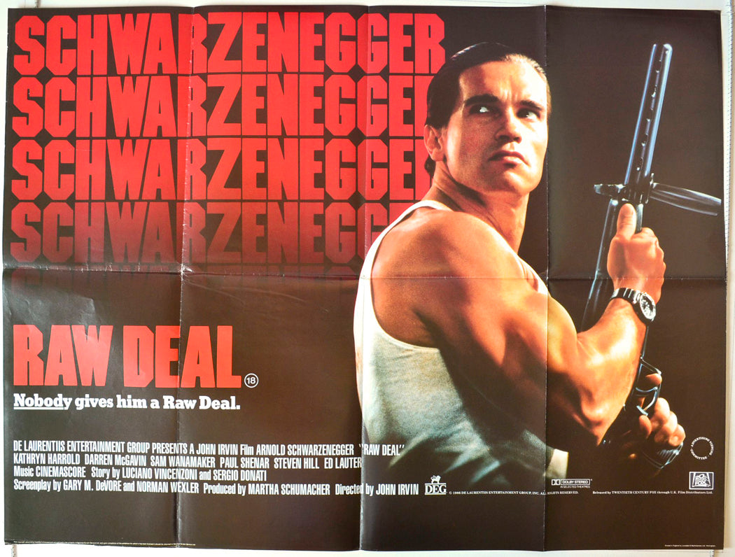 Raw Deal Original British Quad Poster - Movie Poster