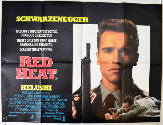 Red Heat Original British Quad Poster - Movie Poster