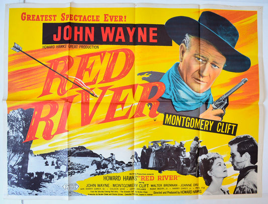 Red River Original British Quad Poster - Movie Poster