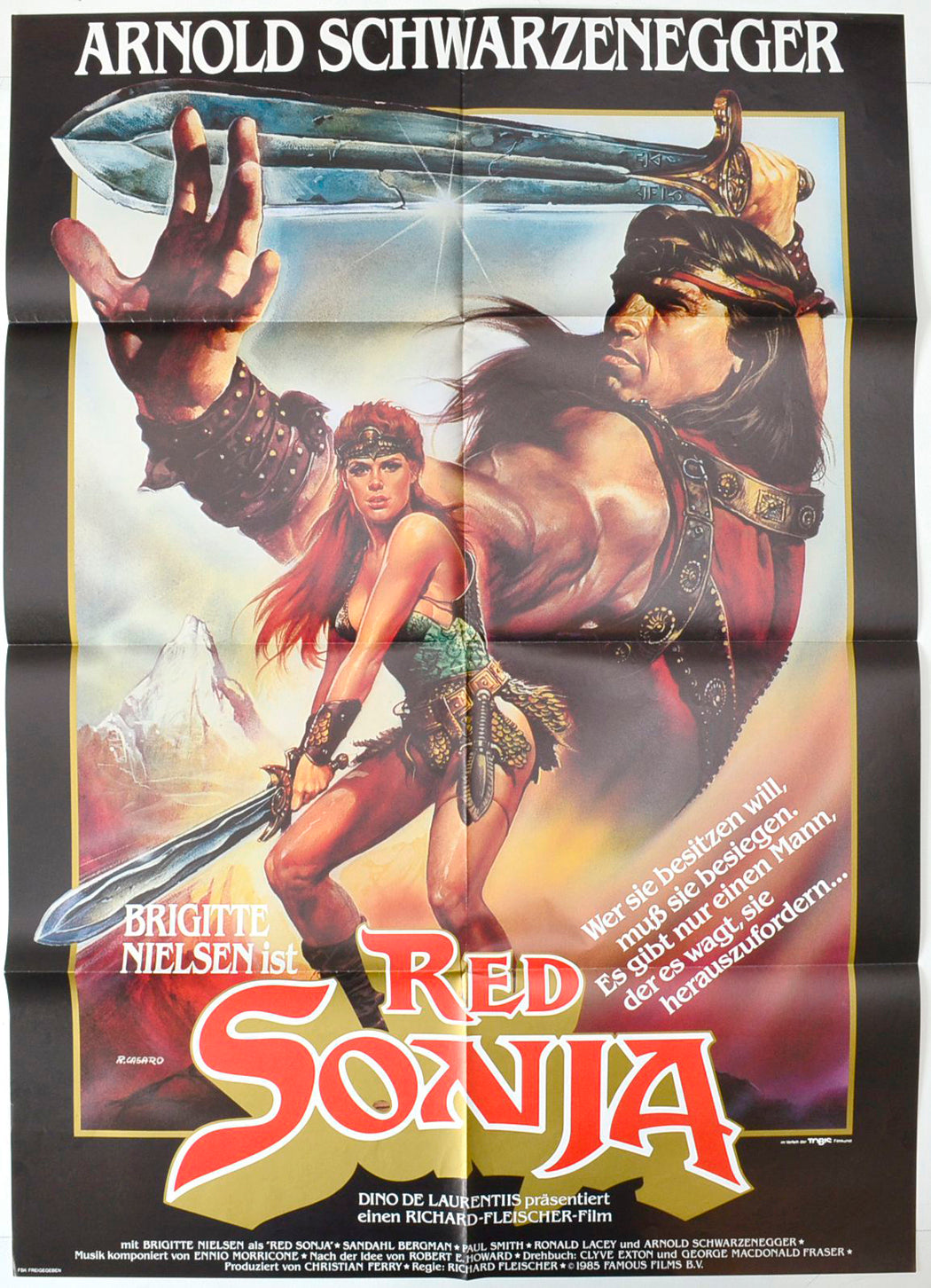 Red Sonja   (Original German Poster)  Original German Poster - Movie Poster