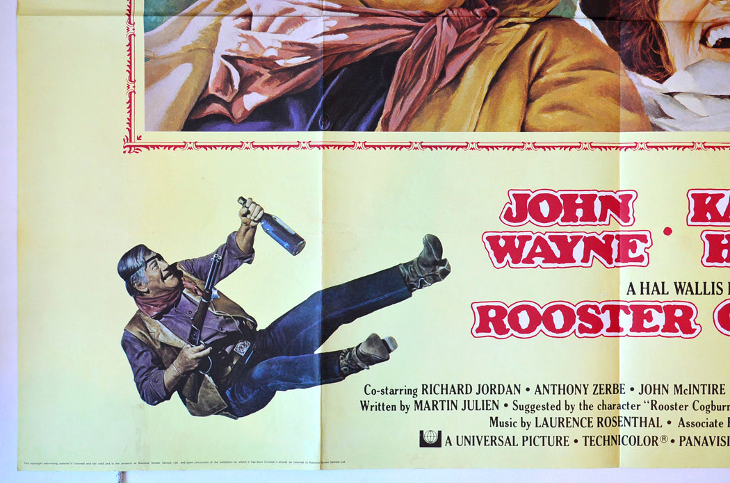 “Rooster Cogbun”   Original British Quad Poster - Movie Poster