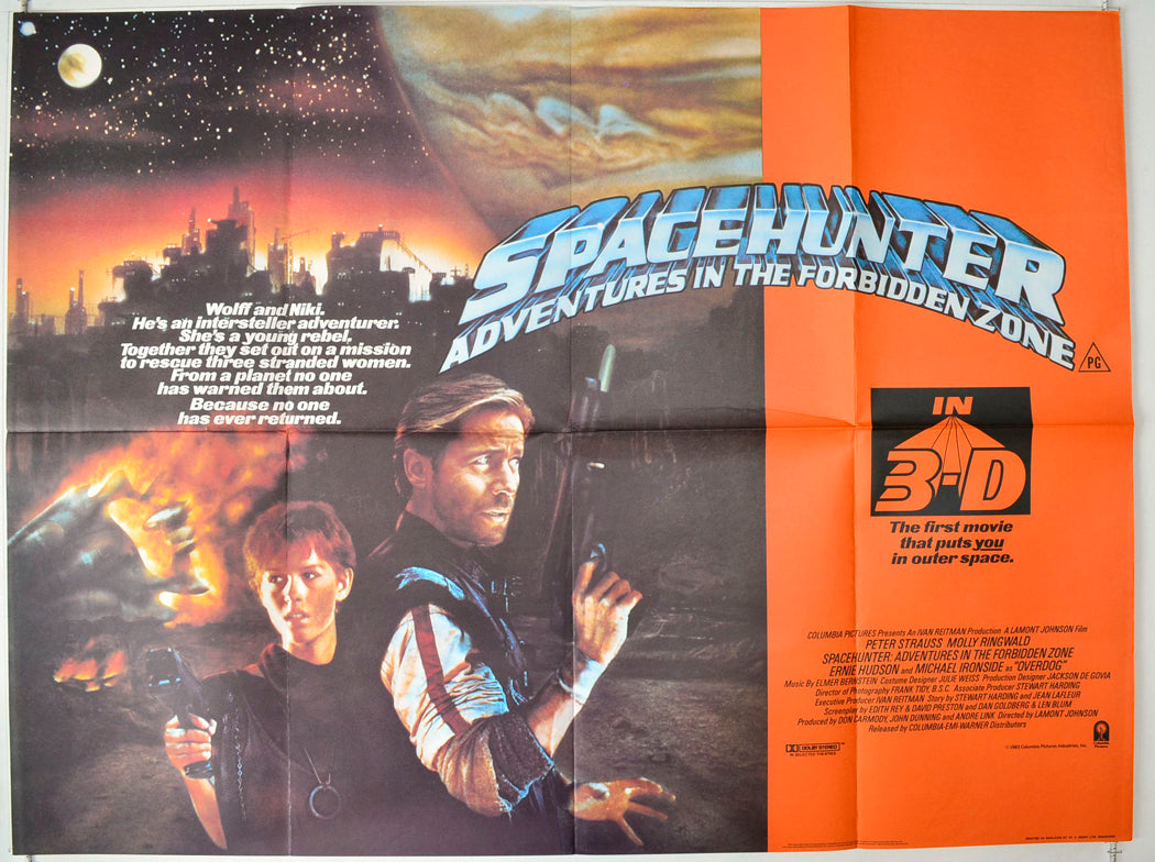 Spacehunter : Adventures In The Forbidden Zone Original British Quad Poster - Movie Poster