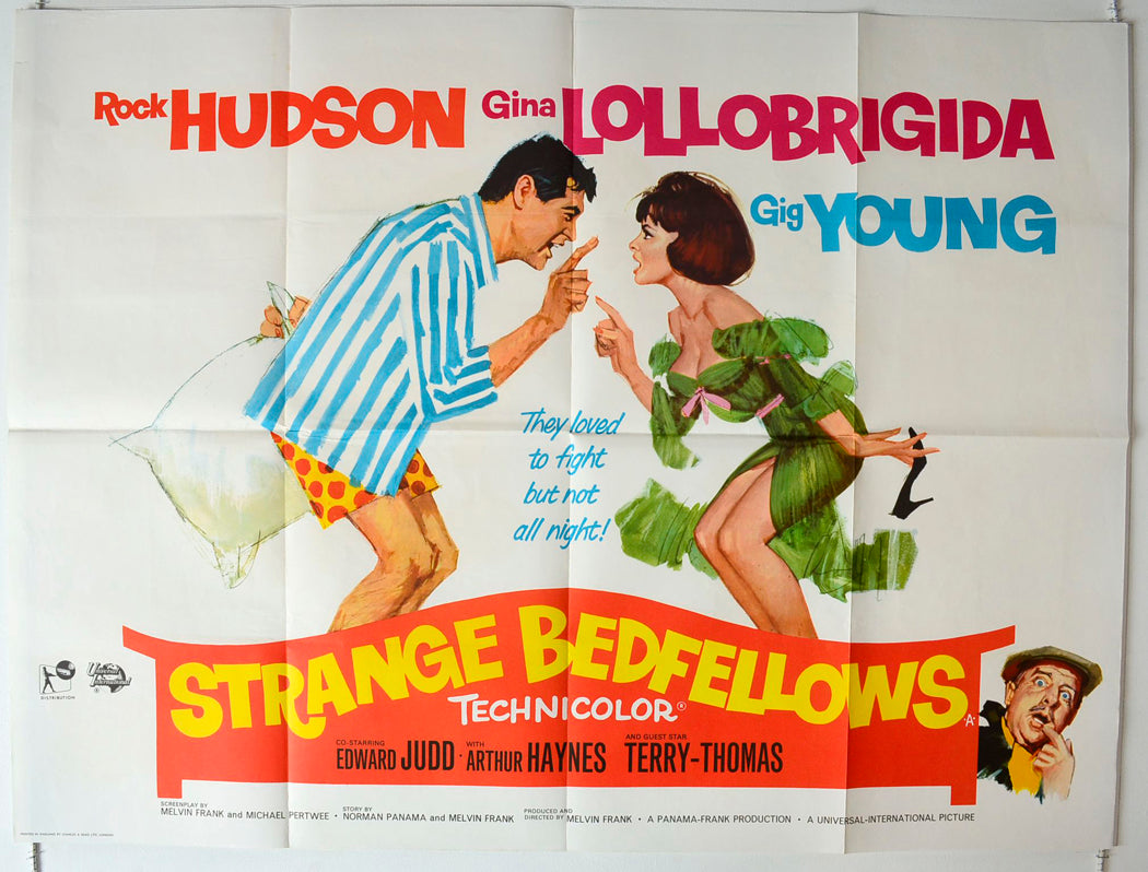 Strange Bedfellows Original British Quad Poster - Movie Poster