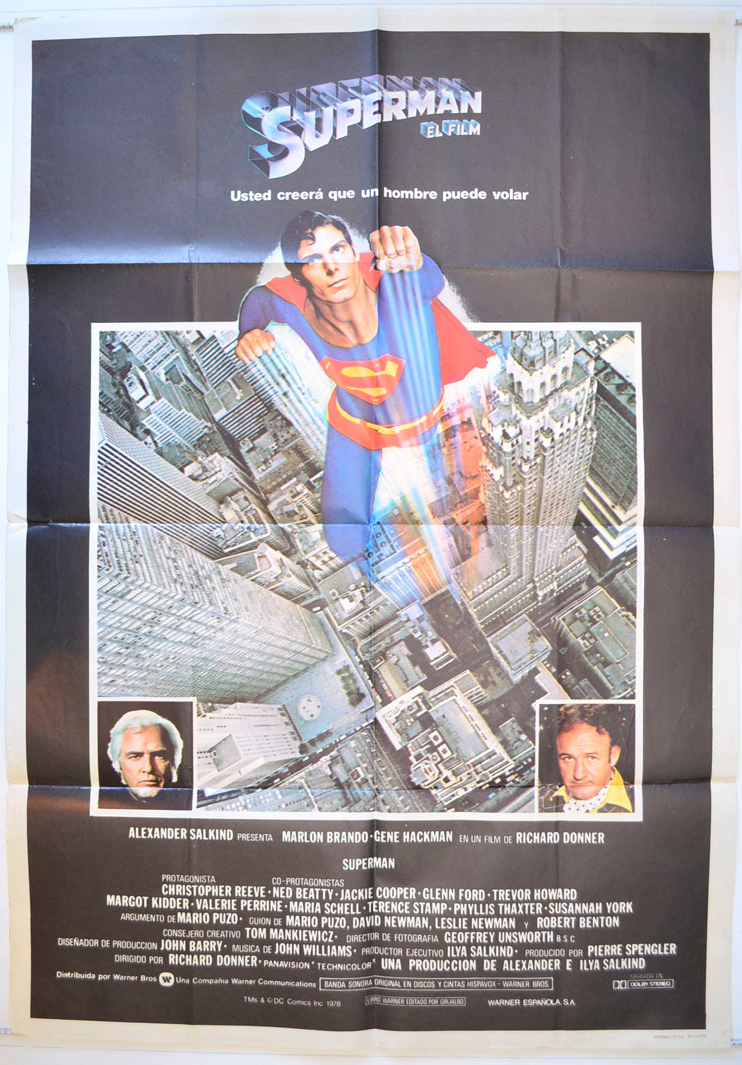 Superman : The Movie Original Spanish One Sheet Poster - Movie Poster