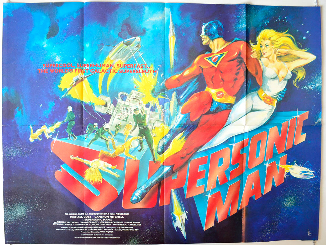 Supersonic Man Original British Quad Poster - Movie Poster