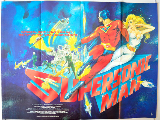 Supersonic Man Original British Quad Poster - Movie Poster