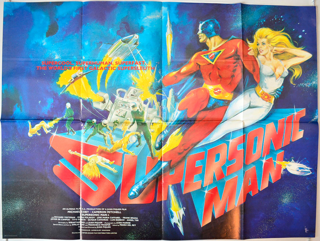 Supersonic Man Original British Quad Poster - Movie Poster