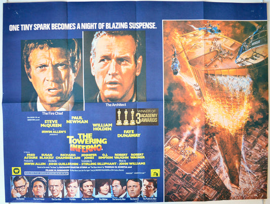 The Towering Inferno Original British Quad Poster - Movie Poster