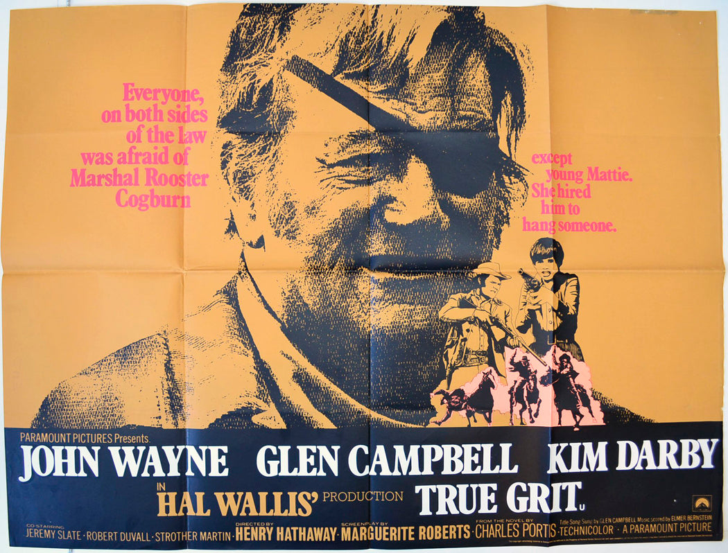 True Grit Original British Quad Poster - Movie Poster