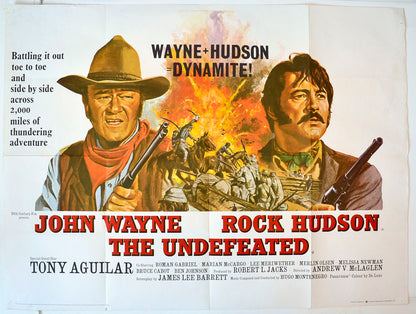 The Undefeated   Original British Quad Poster - Movie Poster