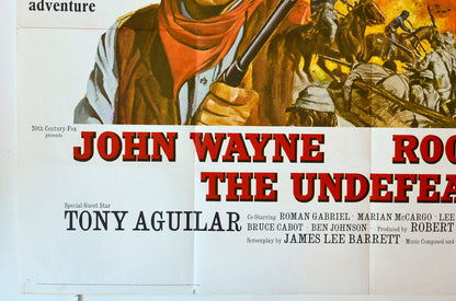 “The Undefeated”   Original British Quad Poster - Movie Poster