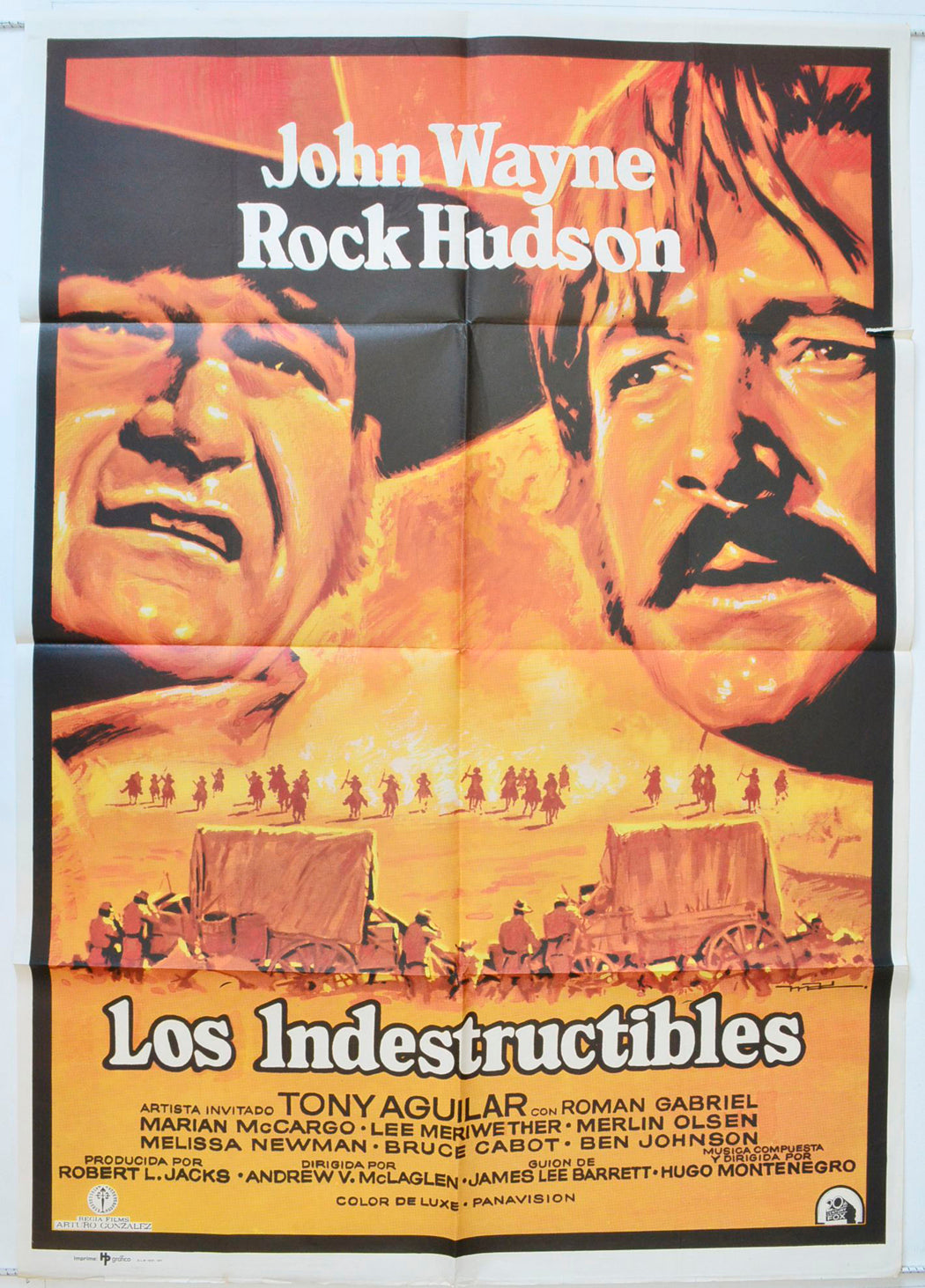 The Undefeated Original Spanish One Sheet Poster - Movie Poster - Movie Poster - Cinema Poster 