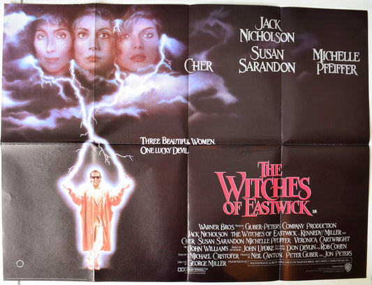 The Witches Of Eastwick Original British Quad Poster - Movie Poster