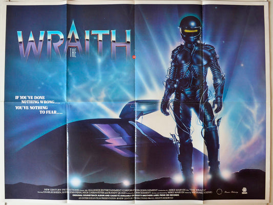 The Wraith Original British Quad Poster - Movie Poster