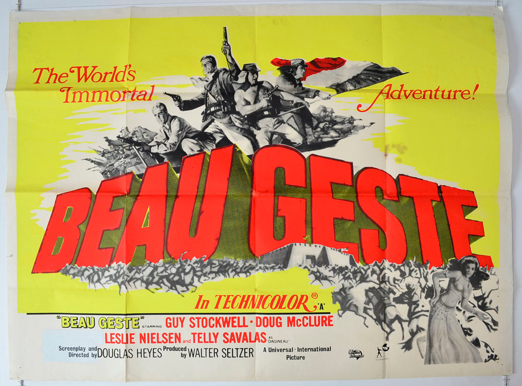 Beau Geste  Original British Quad Poster - Movie Poster