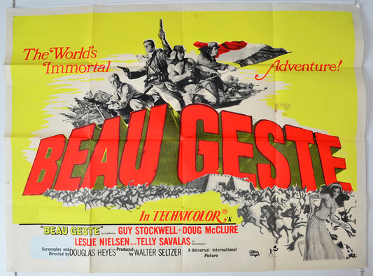 Beau Geste  Original British Quad Poster - Movie Poster