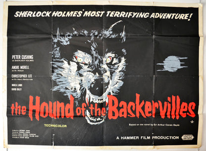 The Hound Of The Baskervilles  Original British Quad Poster - Movie Poster