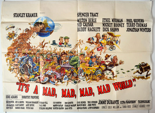 It's A Mad, Mad, Mad, Mad World Original British Quad Poster - Movie Poster