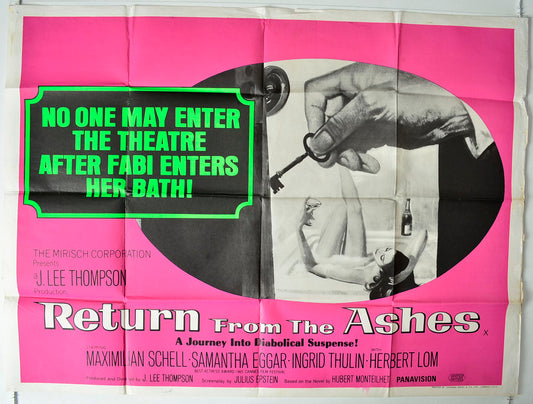 Return From The Ashes Original British Quad Poster - Movie Poster