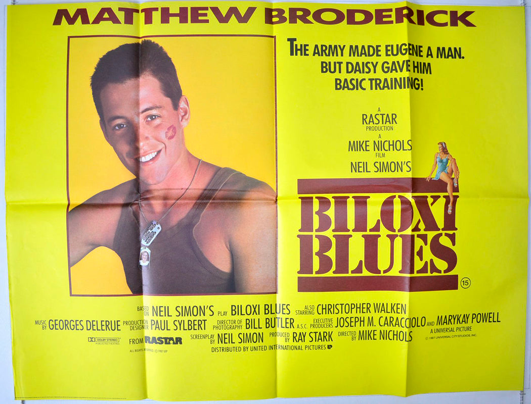 Biloxi Blues   Original British Quad Poster - Movie Poster