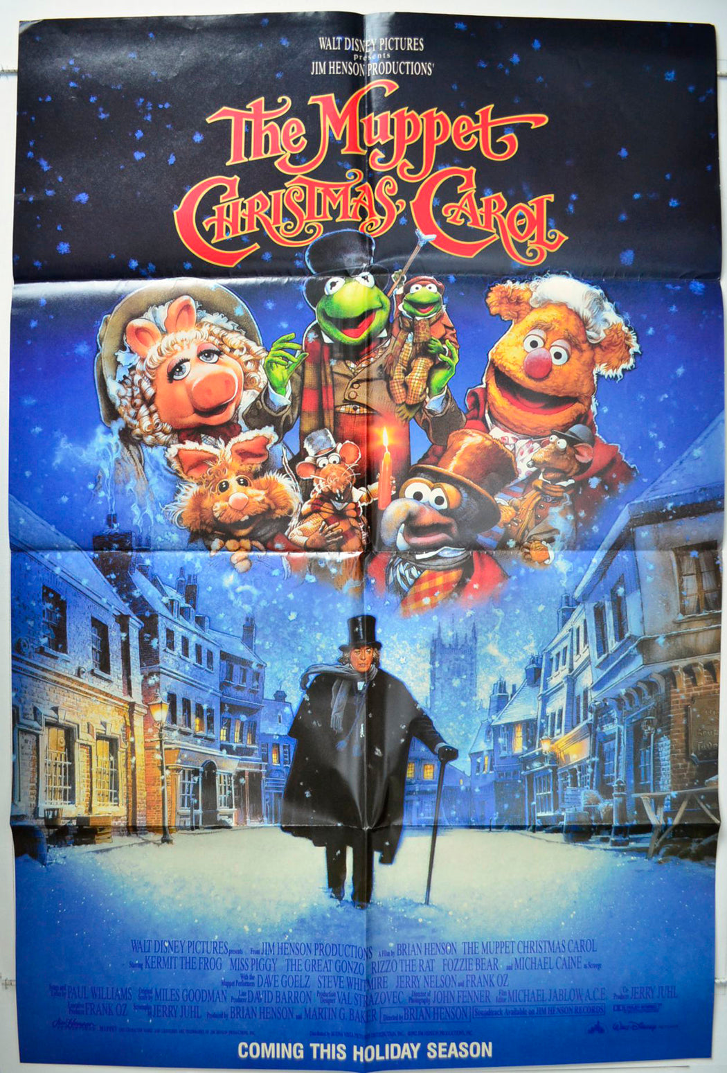 The Muppet Christmas Carol   Original USA Subway One Sheet Poster - Movie Poster