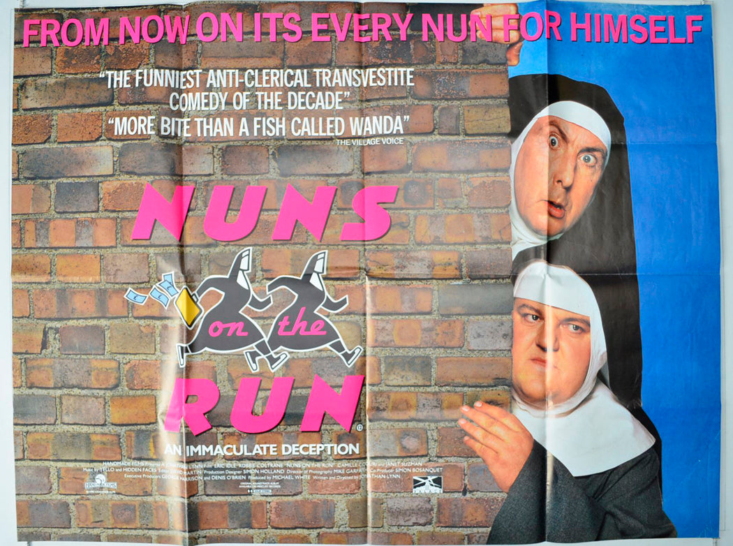 Nuns On The Run   Original British Quad Poster - Movie Poster