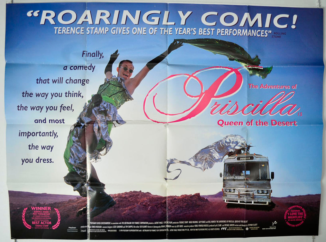 The Adventures Of Priscilla Queen Of The Desert   Original British Quad Poster - Movie Poster