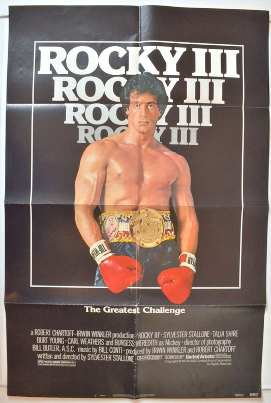 Rocky III   Original One Sheet Poster - Movie Poster