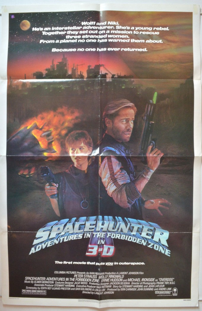 Spacehunter : Adventures In The Forbidden Zone   Original One Sheet Poster - Movie Poster