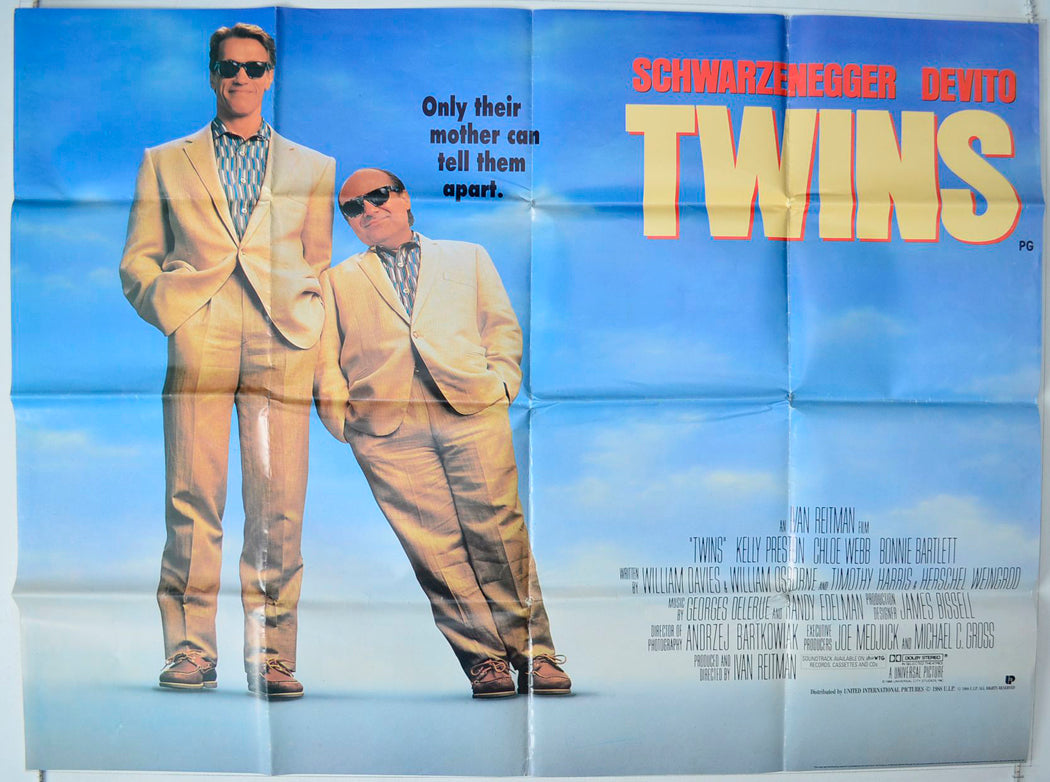 Twins   Original British Quad Poster - Movie Poster