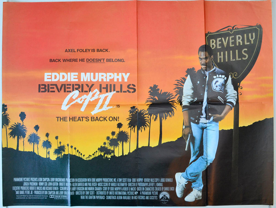 Beverly Hills Cop II Original British Quad Poster - Movie Poster