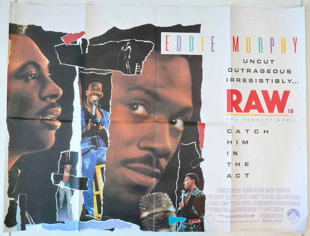 Eddie Murphy : Raw Original British Quad Poster - Movie Poster