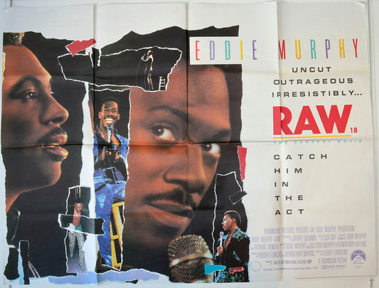 Eddie Murphy : Raw Original British Quad Poster - Movie Poster