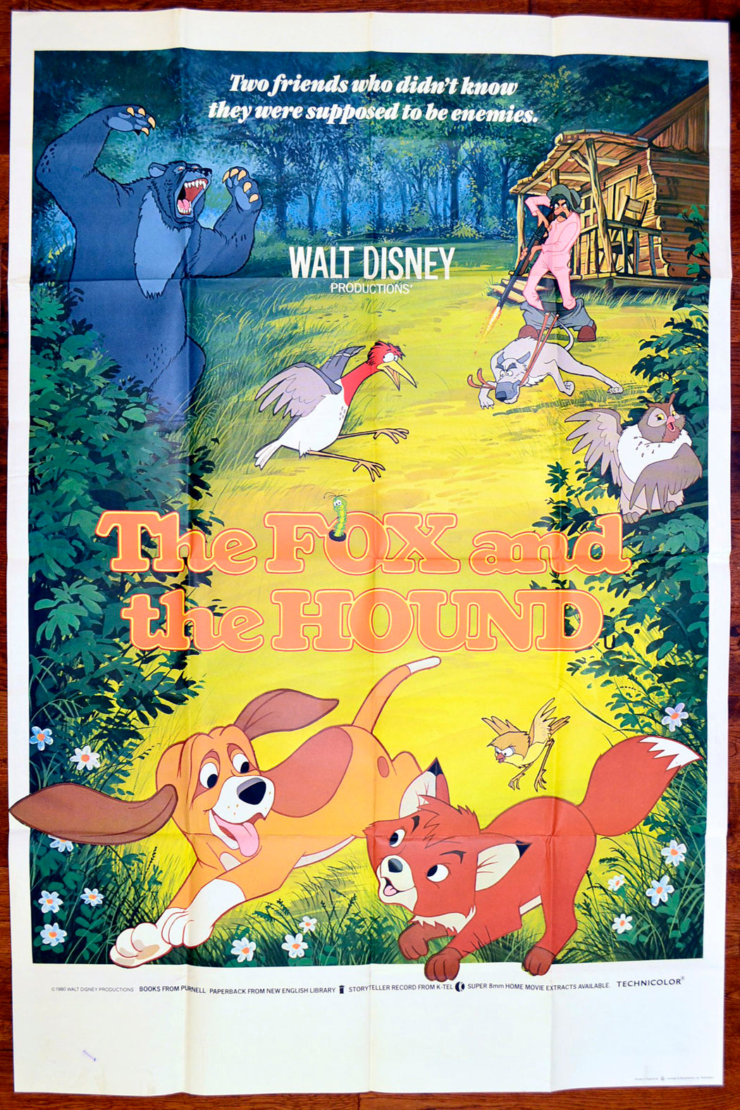 The Fox And The Hound Original UK BUS STOP Poster - Movie Poster