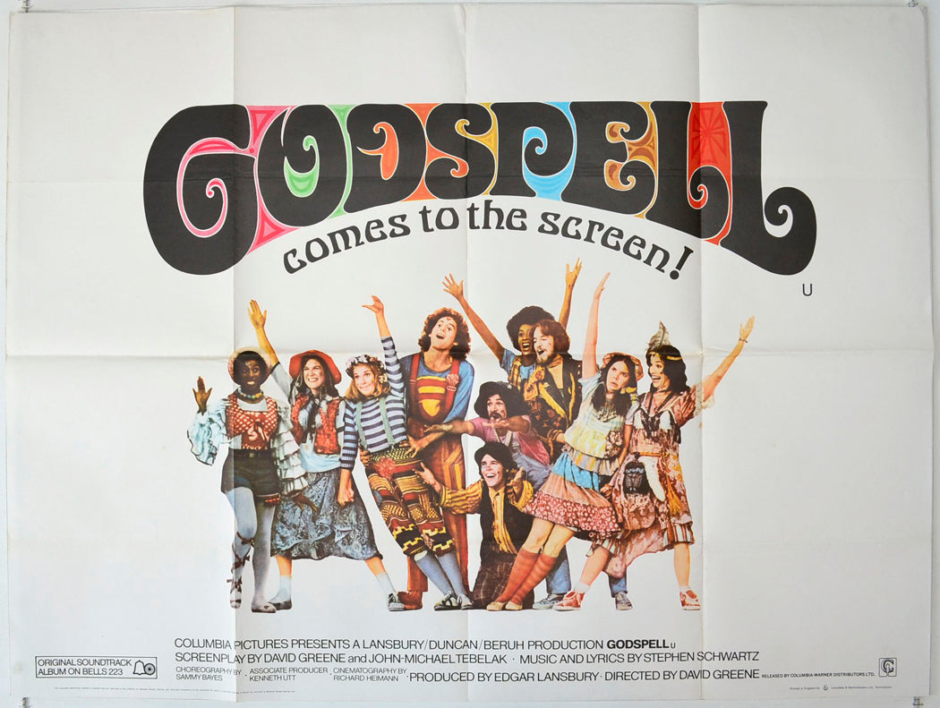 Godspell Original British Quad Poster - Movie Poster