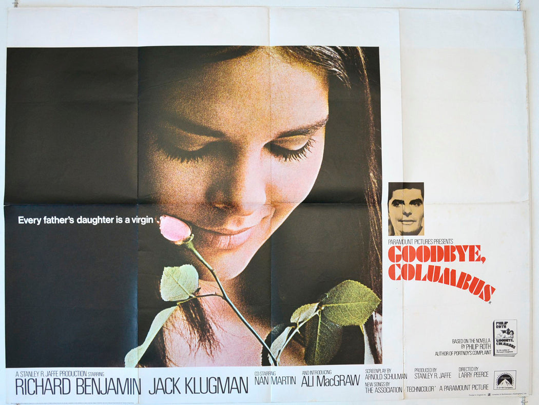 Goodbye Columbus Original British Quad Poster - Movie Poster