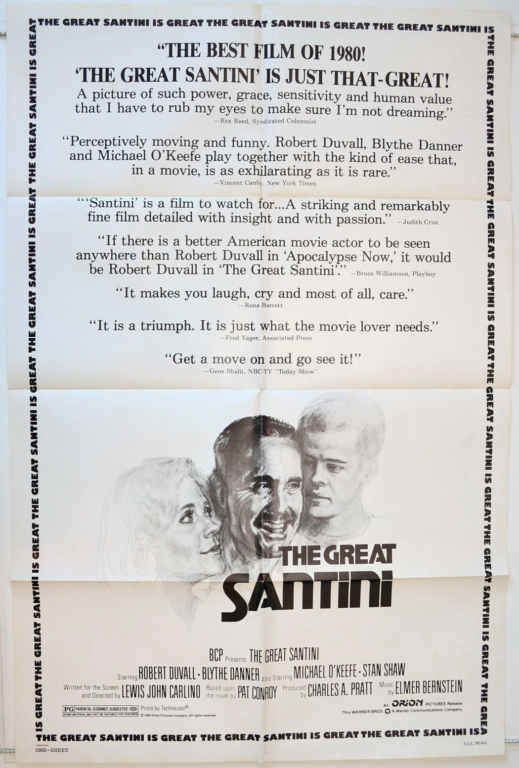 The Great Santini Original One Sheet Poster - Movie Poster