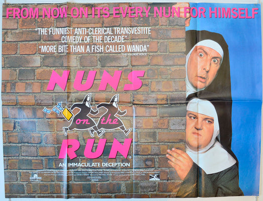 Nuns On The Run Original British Quad Poster - Movie Poster