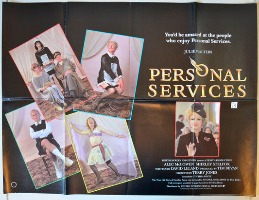 Personal Services Original British Quad Poster - Movie Poster