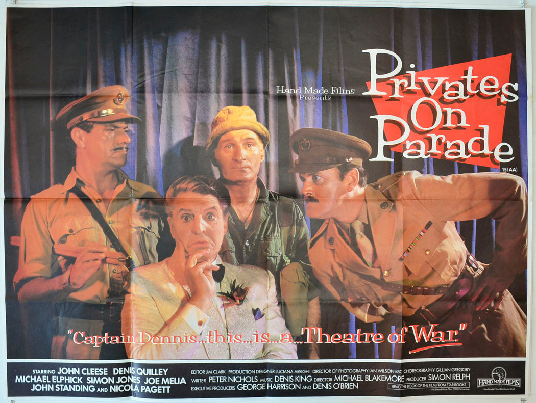 Privates On Parade Original British Quad Poster - Movie Poster