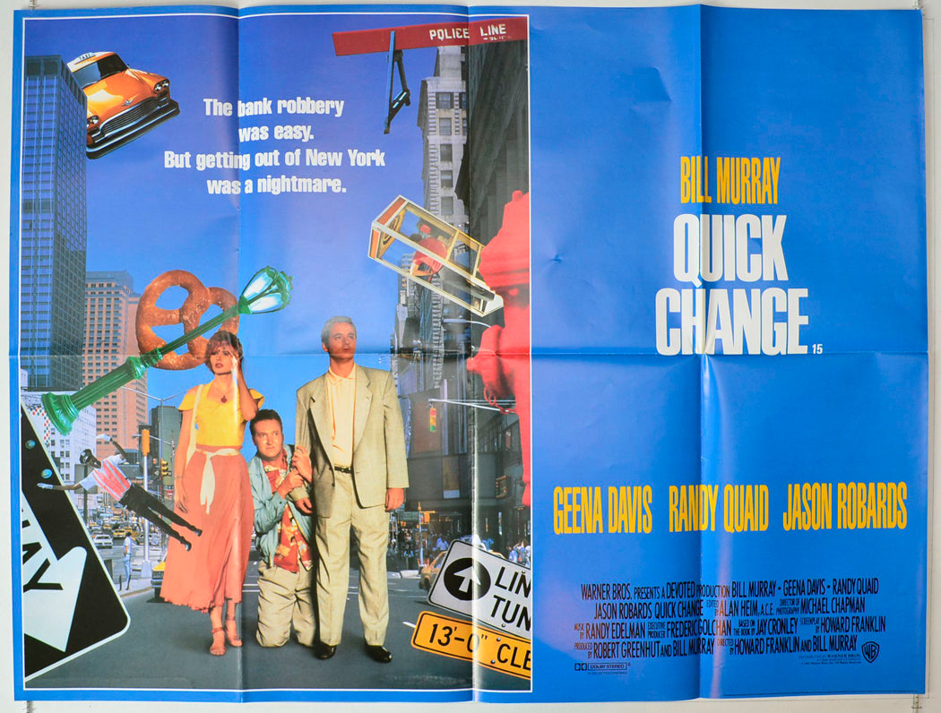 Quick Change Original British Quad Poster - Movie Poster