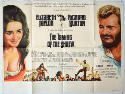 The Taming Of The Shrew   Original British Quad Poster - Movie Poster