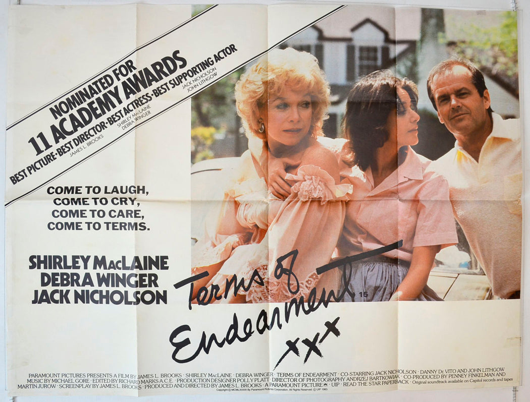 Terms Of Endearment Original British Quad Poster - Movie Poster