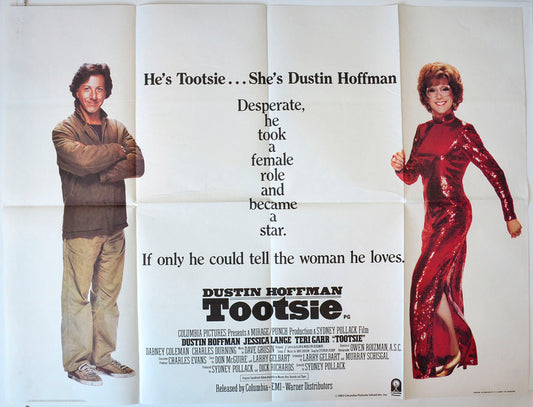 Tootsie Original British Quad Poster - Movie Poster