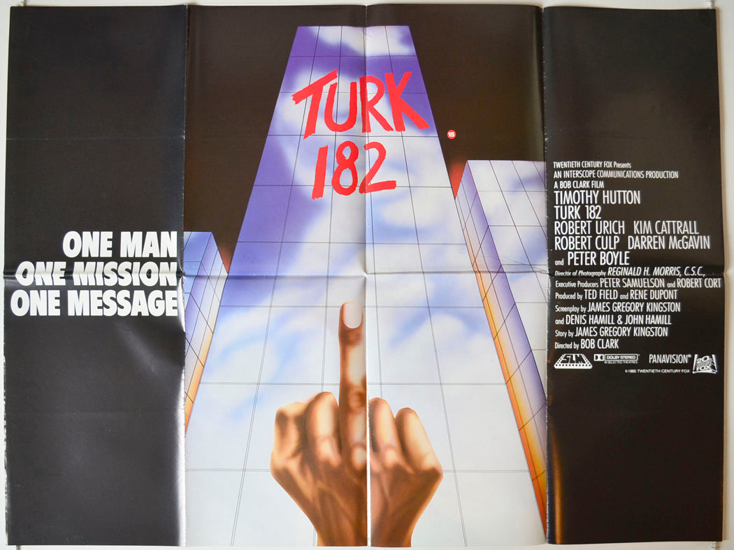 Turk 182 Original British Quad Poster - Movie Poster